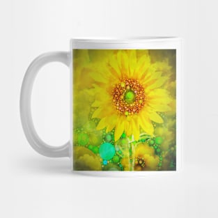 Sunflower Abstract Mug